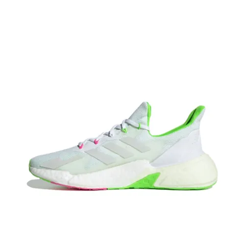 Adidas X9000l4 Дышащий Низкий Топ Повседневные Беговые Кроссовки Унисекс Белый Зеленый