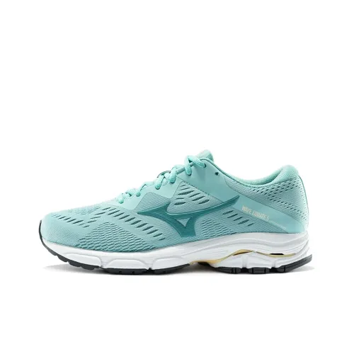 Mizuno Slip-Resistant Abrasion-Resistant Breathable Low-Top Беговые кроссовки Женские Blue