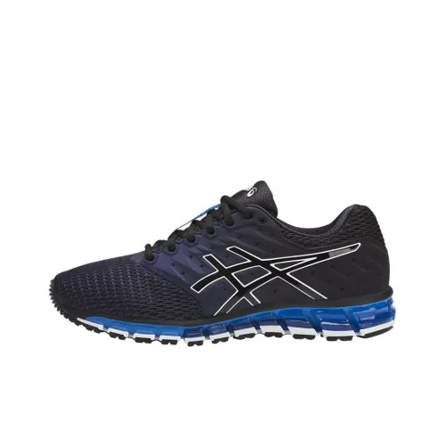 ASICS Gel Quantum 180 2 Износостойкий Дышащий Легкий Низкий Топ Беговые кроссовки Мужские Синий Белый
