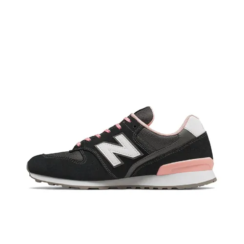 New Balance NB 996 Low Топ Беговые кроссовки Женские Черный Розовый