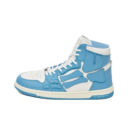 AMIRI Skel Топ Hi Стильные Скейтбординги Мужской Белый Синий