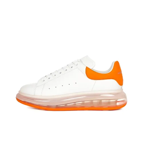 Alexander McQueen Oversized Sneaker Low Топ Стильные Скейтбординги Мужской Белый Оранжевый