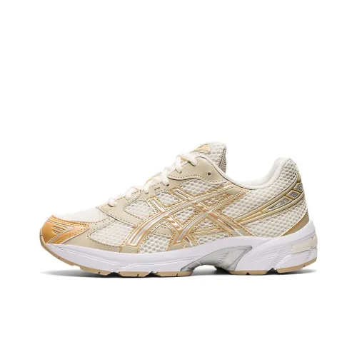 Asics Гель 1130 Low Топ Повседневные Беговые Кроссовки Женские Белые Золото Желтые