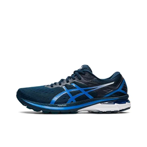 Asics GT 2000 9 Дышащие Низкие Кроссовки для Бега Мужские Темно-Синие