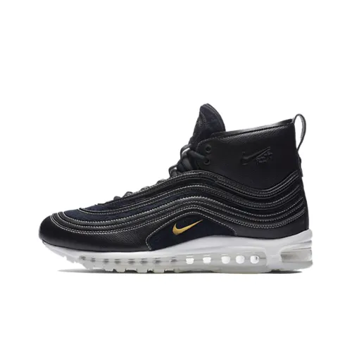 Riccardo Tisci x Nike Air Max 97 MID Топ Беговые кроссовки Унисекс Черный белый
