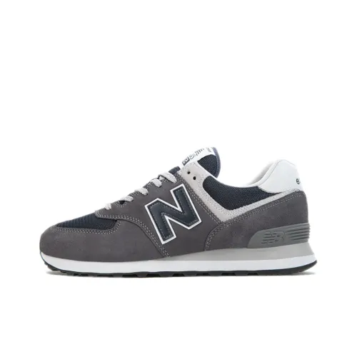 New Balance NB 574 Low Топ Повседневные Беговые Кроссовки Унисекс Дымчато-Серый