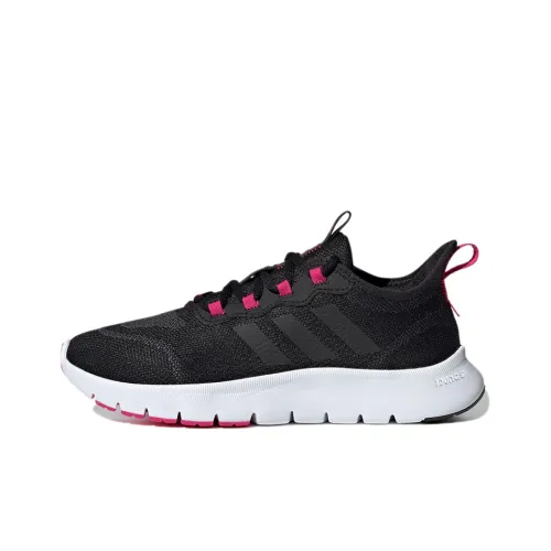 Adidas Nario Move Износостойкие Дышащие Низкие Беговые Кроссовки Женские Черные Розовые
