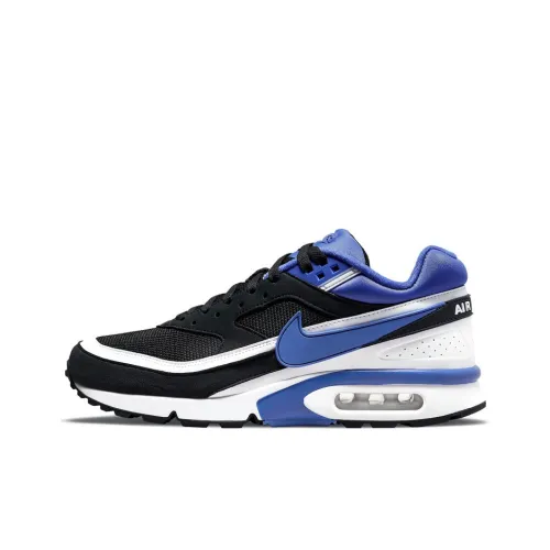 Nike Air Max BW Low Топ Air Cushion Тренировочные Беговые Кроссовки Мужские Черный Белый Синий