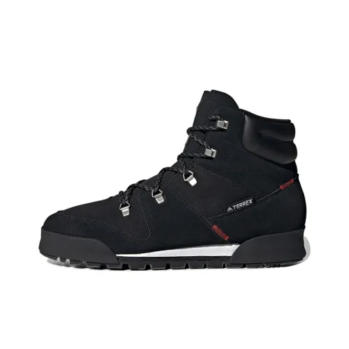 adidas Terrex Snowpitch Slip-Resistant High Top Streetwear Men's Black adidas Terrex Snowpitch Slip-Resistant High Top Streetwear Мужской Черный
