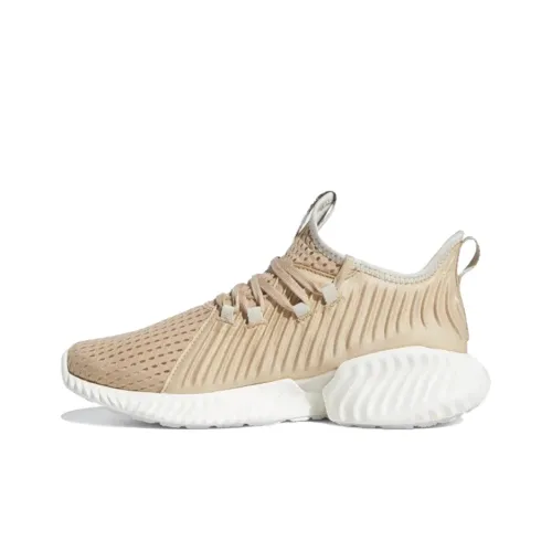 Adidas Alphabounce Instinct Slip Resistant Abrasion Resistant Breathable Low Top Running Shoes Unisex Beige Brown