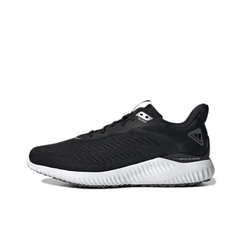 Adidas AlphaBounce Slip-resistant Abrasion-resistant Low Top Training Running Shoes Unisex Black Adidas AlphaBounce Противоскользящий Устойчивый к истиранию Низкий Топ Тренировочные Беговые Кроссовки Унисекс Черный