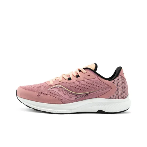 Saucony Freedom 4 Freedom 4 Low Топ Беговые кроссовки Женские Розовый оранжевый