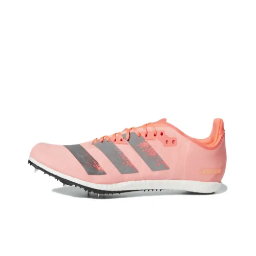 Adidas Adizero Avanti Slip-resistant Abrasion-resistant Low Top Casual Running Shoes Men's Pink Orange Adidas Adizero Avanti Противоскользящий устойчивый к истиранию низкий топ повседневная обувь для бега мужская розовый оранжевый