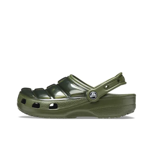 Crocs Classic Clog Puff Punk Clog Sabo Unisex Army Green Крокс Классический Сабо Puff Панк Сабо Унисекс Армейский Зеленый