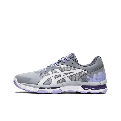 Asics Gel Netburner ACADEMY 8 Low Топ Беговые кроссовки Женские Серый Белый