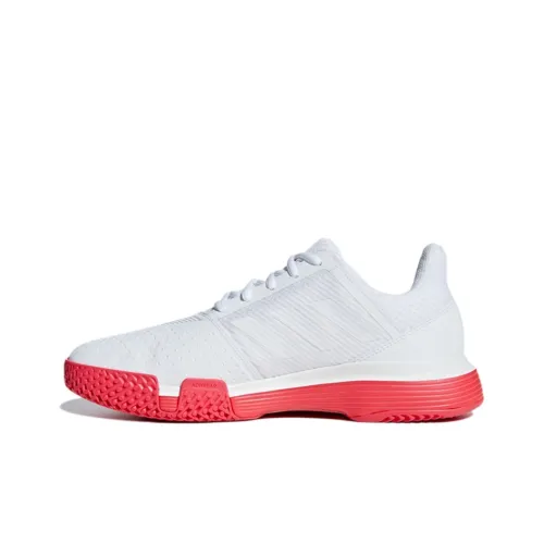 Adidas Courtjam Bounce Low Топ Кроссовки для тенниса Мужские Белые Красные