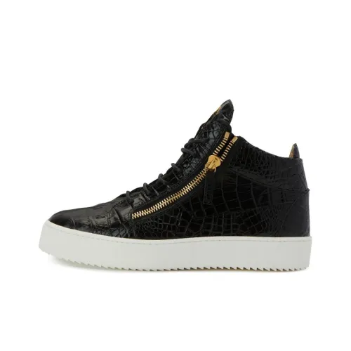 Giuseppe Zanotti GZ Kriss MID Топ Скейтборд Кроссовки Мужской Черный