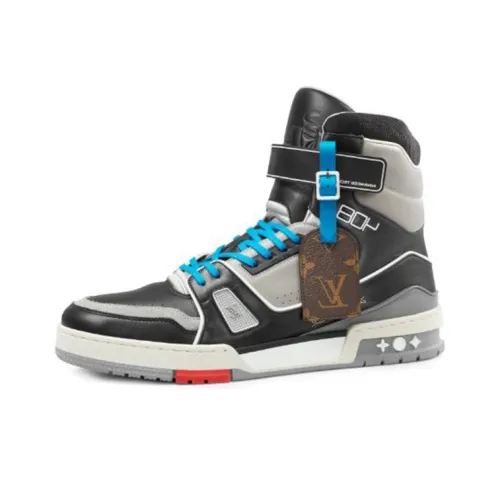 LOUIS VUITTON Тренер Стильные Скейтбординги Мужской Черный Серый