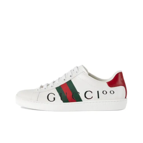 GUCCI Ace Low Кроссовки для скейтбординга Топ Женские Белые