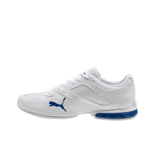 PUMA Tazon 6 Амортизация Устойчивый к истиранию Легкий Низкий Топ Беговые кроссовки Мужские Белый Синий