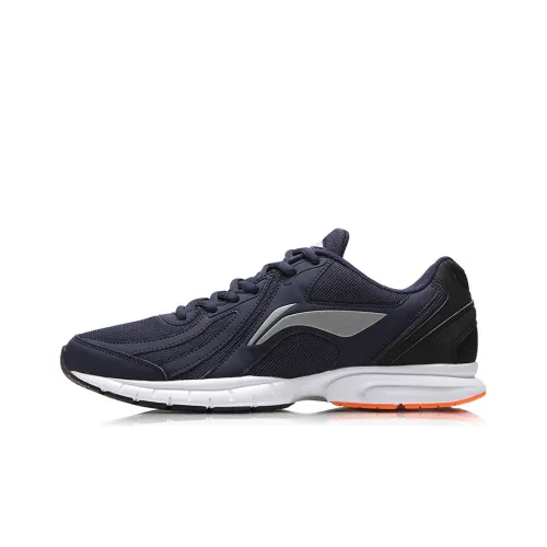 LiNing Shock Absorbers Slip-Resistant Abrasion-Resistant Breathable Low-Top Running Shoes Unisex Blue White LiNing Shock Absorbers Противоскользящие устойчивые к истиранию дышащие низкие беговые кроссовки унисекс синий белый