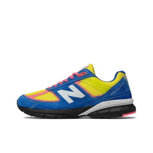 Размер x New Balance NB 990 V5 Low Топ Беговые кроссовки Мужской Синий Желтый