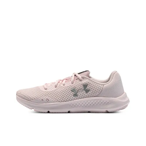 Under Armour Charged Pursuit 3 Low Беговые кроссовки для женщин белые светло-розовые