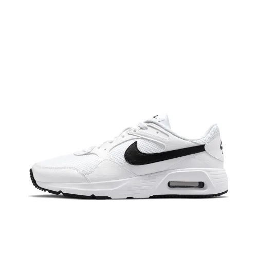 Nike Air Max SC Износостойкий и Легкий Низкий Топ Повседневные Городские Кроссовки для Коммутации и Бег Мужские Белые Черные