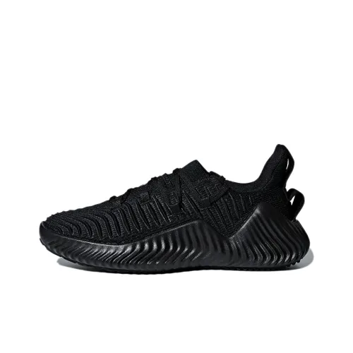 Adidas AlphaBounce Slip-Resistant Lightweight And Breathable Low-Top Training Running Shoes Women's Black Adidas AlphaBounce Противоскользящий Легкий И Дышащий Низкий Топ Тренировочные Беговые Кроссовки Женские Черные