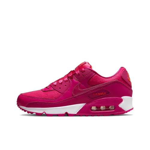 Nike Air Max 90 Low Топ Беговые кроссовки Женские Розовый Vintage Casual