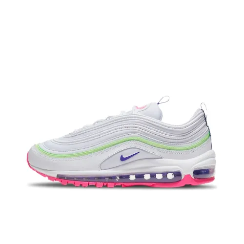 Nike Air Max 97 Low Беговые кроссовки Топ Женские Белый Зеленый Розовый