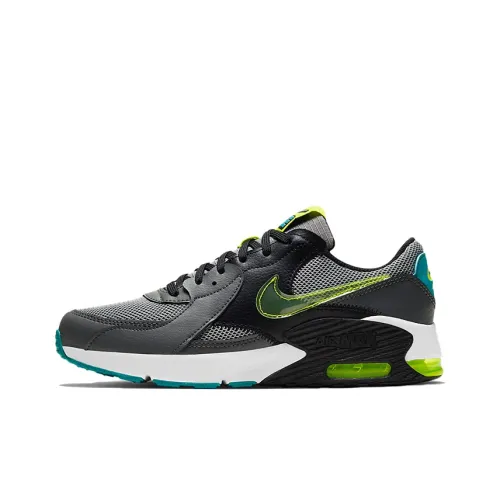 Nike Air Max Excee Low Беговые кроссовки Женские Серый Зеленый Желтый