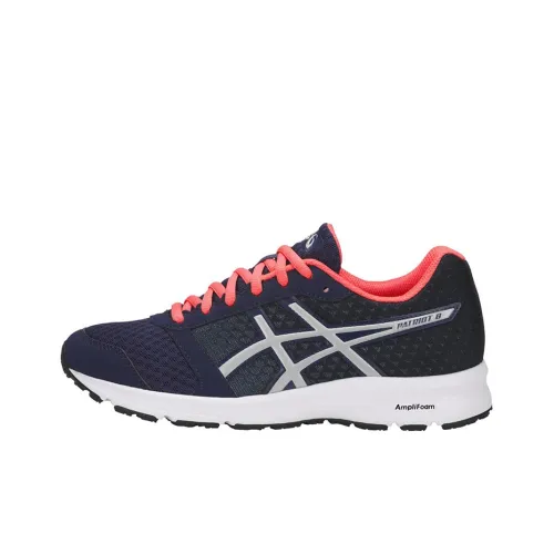 Asics Patriot 9 Износостойкий и Легкий Низкий Топ Беговые кроссовки Женские Сине-оранжевый