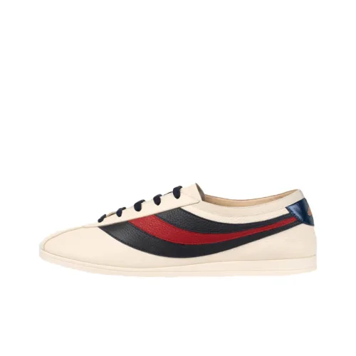 GUCCI Falacer Low Топ Стильные Скейтбординги Мужской Белый Черный Красный