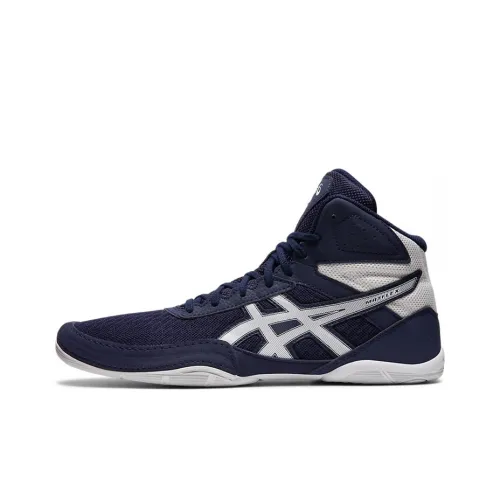 Asics Matflex 6 MID Топ Беговые кроссовки Мужской Синий Белый