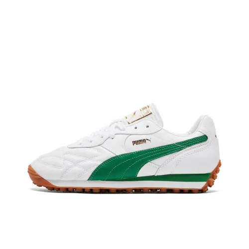 PUMA Амортизация Bottom Resistant Легкий Устойчивый к истиранию Низкий Топ Повседневные Беговые кроссовки Унисекс Белый Зеленый