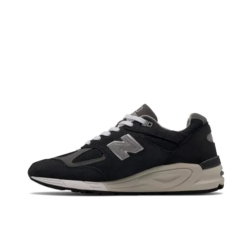 New Balance NB 990 V2 Дышащий Низкий Топ Повседневные Городские Коммутирующие Беговые Кроссовки Унисекс Морской Синий Сделано в США
