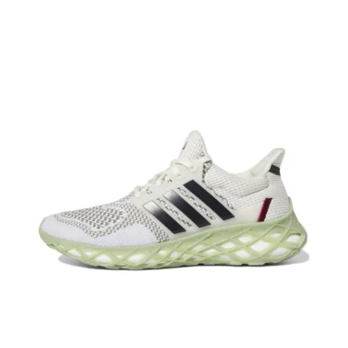 Adidas Slip-resistant Abrasion-resistant Low Top Marathon Running Shoes Unisex White Green Adidas Противоскользящие Аbrasion-resistant Низкие Кроссовки для Бега Marathon Унисекс Белый Зеленый