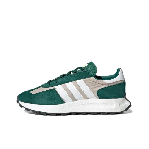 Adidas Originals Retropy E5 Амортизаторы Устойчивые к истиранию Низкий Топ Повседневные Беговые кроссовки Унисекс Зеленый