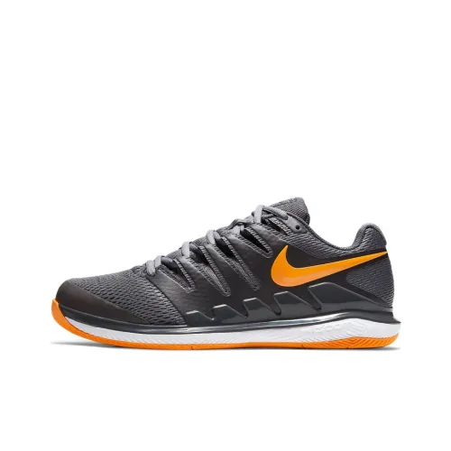 Nike Air Zoom Vapor X Court Slip-Resistant Abrasion-Resistant Low-Top Tennis Shoes Men's Gray Orange Найк Эйр Зум Вапор X Корт Слип-Резистент Абразион-Резистент Низкий Топ Теннисные Кроссовки Мужские Серый Оранжевый