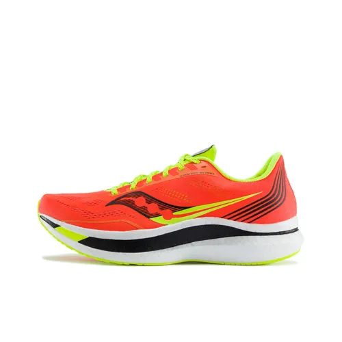 Saucony Endorphin Pro Амортизация Устойчивый к истиранию Дышащая Поддержка Низкий Топ Беговые кроссовки Мужской Оранжевый