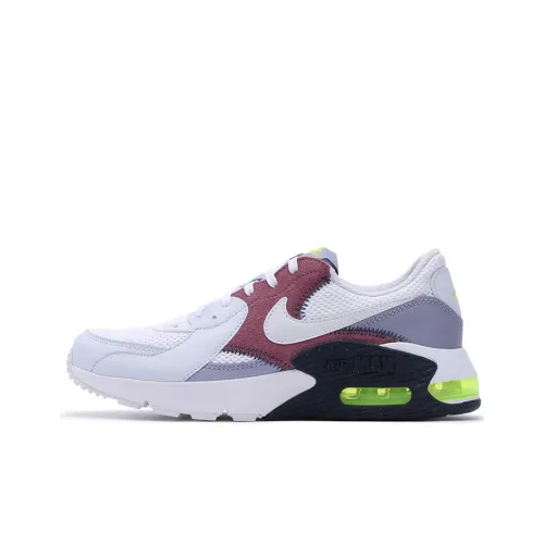 Nike Air Max Excee Амортизация и Дышащий Низкий Топ Повседневные Беговые кроссовки Женские Серый Белый Красный