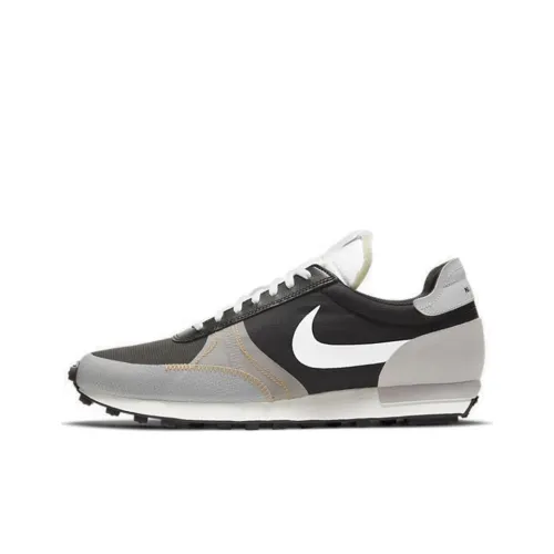 Nike Daybreak Type Амортизаторы Шок Резистентность к Износу Низкий Топ Беговые кроссовки Унисекс Черный Белый Серый