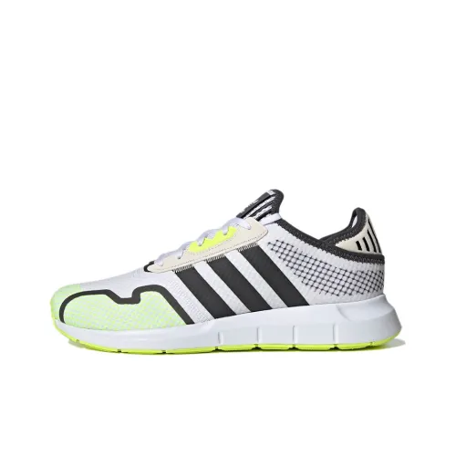 Adidas Originals Swift Run X Устойчивые к истиранию низкие беговые кроссовки унисекс Белый Черный Зеленый