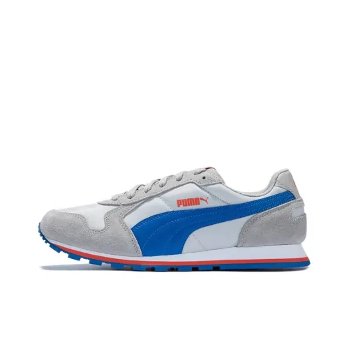 PUMA St Runner Slip-resistant Abrasion-resistant Lightweight Low-Top Running Shoes Unisex Gray Blue PUMA St Runner Slip-resistant Abrasion-resistant Легкий Низкий Топ Беговые Кроссовки Унисекс Серый Синий