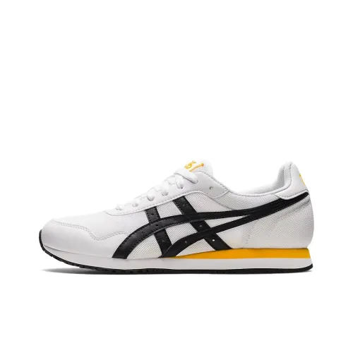 Asics Tiger Runner Low Топ Беговые кроссовки Унисекс Белый черный