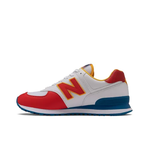 New Balance NB 574 Series Низкие Кроссовки для Бега Мужские Красные Белые Синие