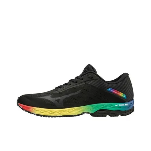 Mizuno Wave Shadow 3 Low Топ Беговые кроссовки Женские Черный