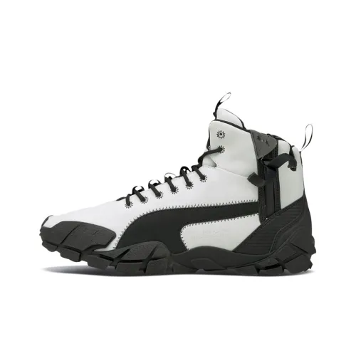 KIDSUPER X PUMA Амортизирующие противоскользящие устойчивые к истиранию высокие беговые кроссовки унисекс черного и белого цвета