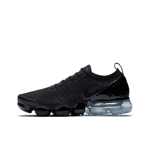 Nike VaporMax Flyknit 2 Low Топ Беговые кроссовки Женские Черный